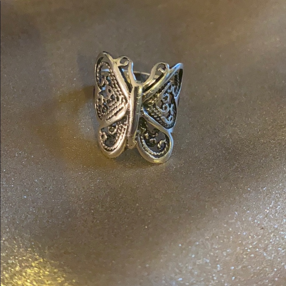Women’s Sterling silver butterfly ring